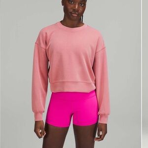 Lululemon Perfectly Oversized Cropped Crew Softstreme Brier Rose 6